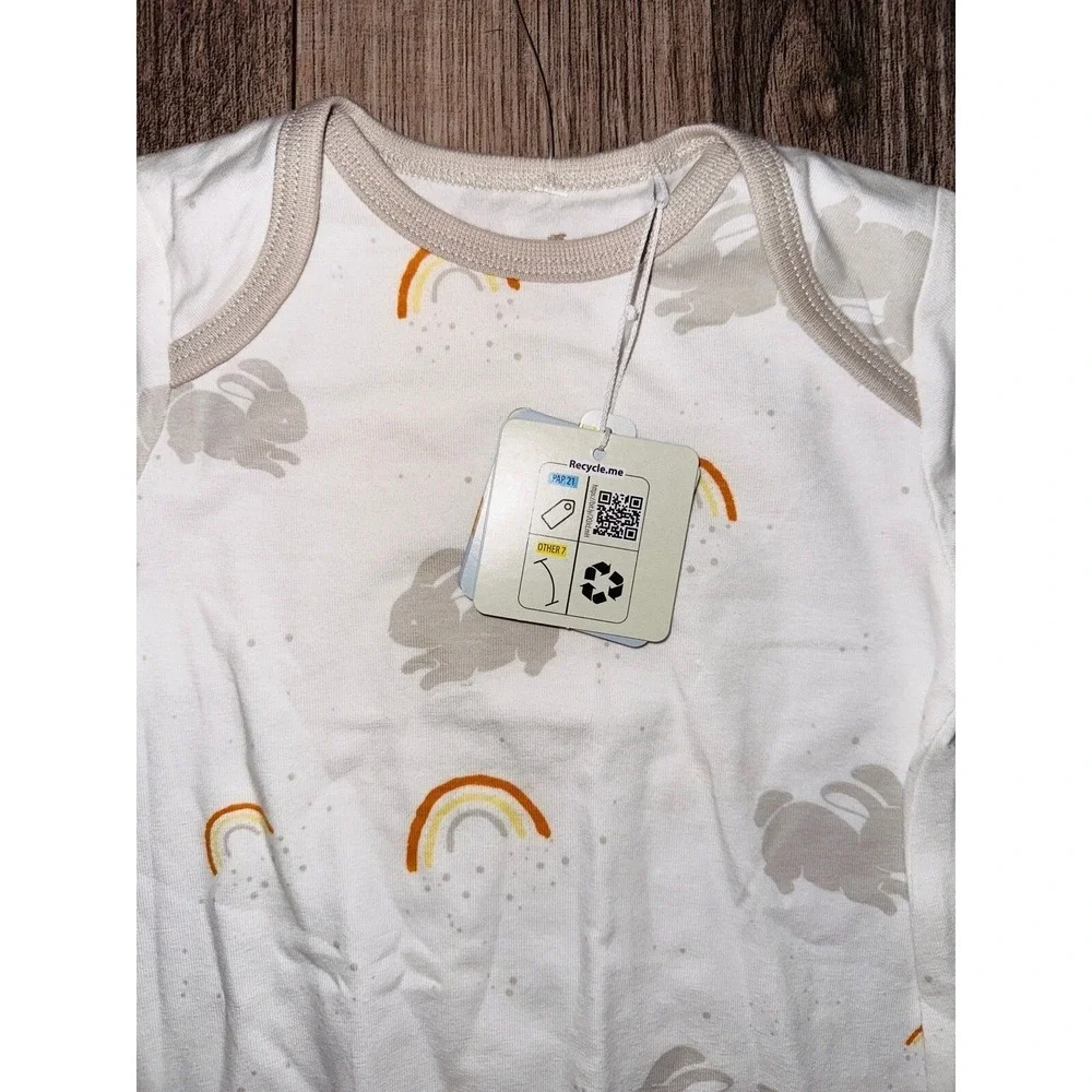 W2 Bunnies By The Bay‎ Gown 0-3 Months Little Sunshine New NWT Orangic